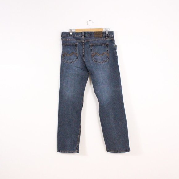 Urban Star Dark Wash Straight Leg Denim - Picture 4 of 5